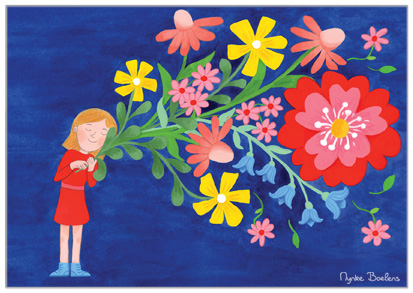 meisje-met-bloemen-illustratie-Nynke-Boelens