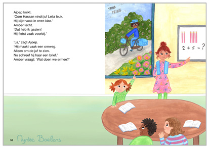 illustratie voor het boek 'post' van uitgeverij Zwijsen