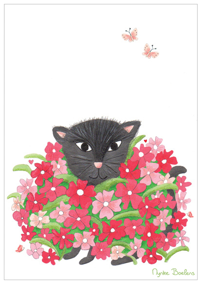 kat-in-bloemen-illustratie-nynke-boelens