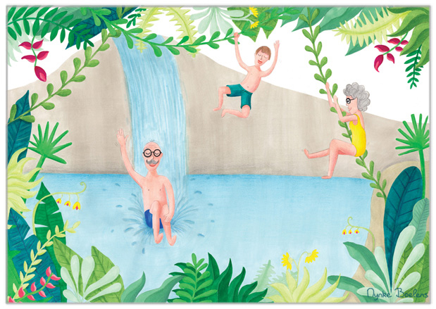 jungle-zwemmen-illustratie-nynke-boelens
