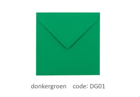 enveloppe vierkant donker groen